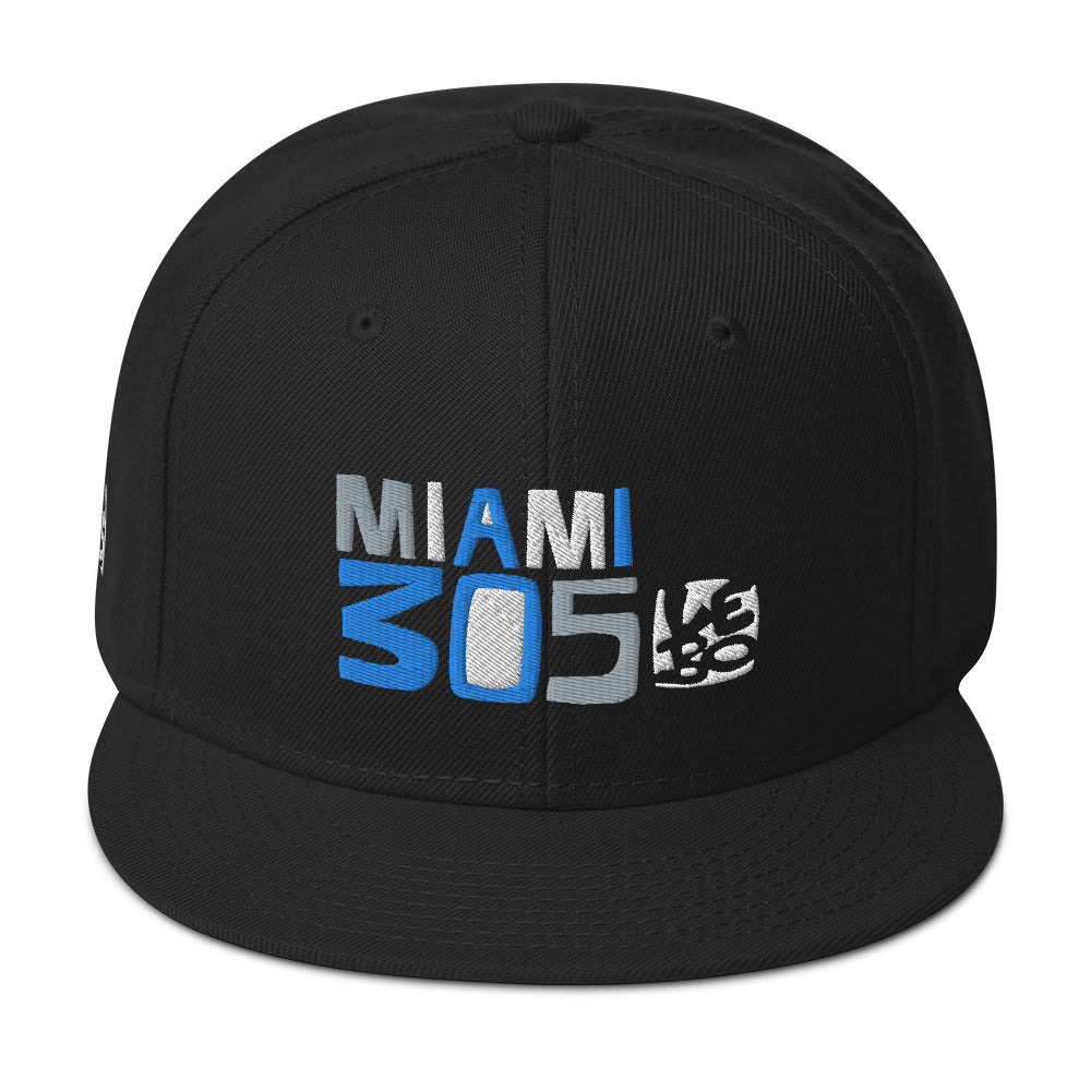 Miami 305 - Lebo Flat Bill Snapback Hat